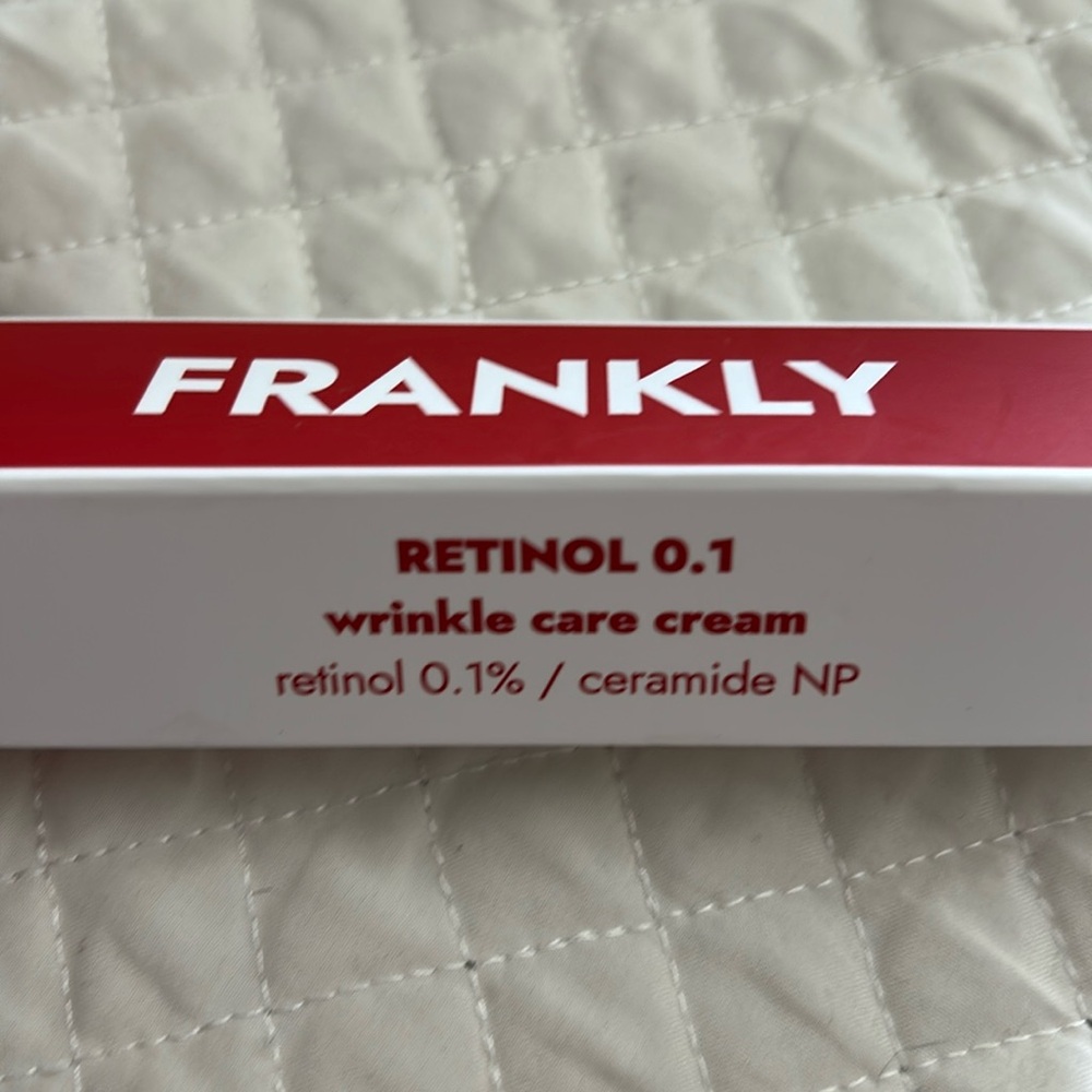 FRANKLY Retinol 0.1 Wrinkle Repair Cream 1oz  30ml Anti-Aging K-Beauty Exp. 2026